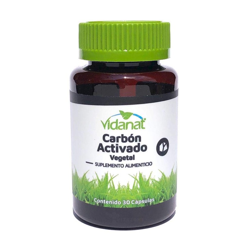 Vidanat Carbón Activado Vegetal 30 cápsulas 300 mg Vidanat