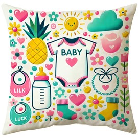 Cirzone IVF Gifts Pregnancy Gifts Pineapple Pillow Cover 18 x 18 IVF Gifts for Women Pregnant Mom