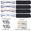 4 Pack Computer Blue Light Blocking Reading Glasses Flexible Lightweight