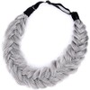 BOBIYA Messy Wide 2 Strands Synthetic Hair Auburn Braided Headband