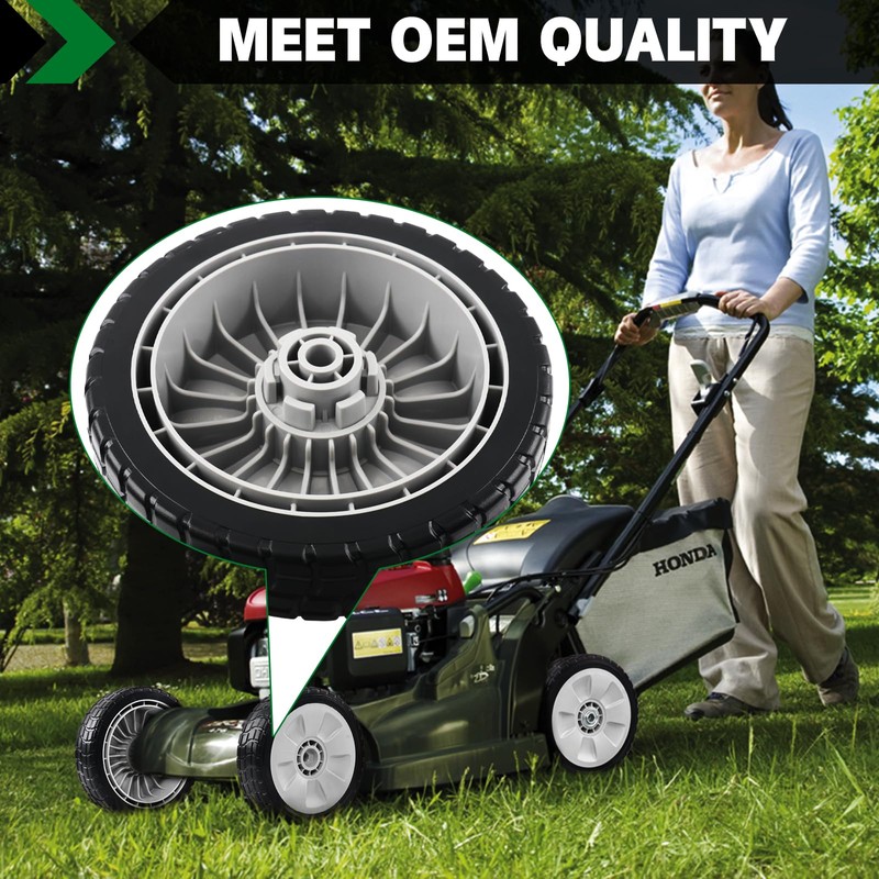 CheeMuii HRR216 Lawn Mower Front Wheels Kit 2 Pcs Front