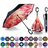 MRTLLOA 40/49/56 Inch Oversize Windproof Inverted Reverse Upside Down Umbrella,