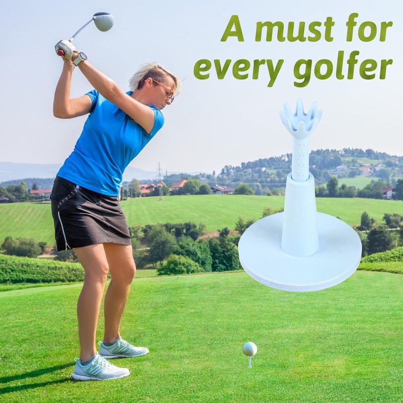 TIANXUAN 3 Pcs Golf Tees Height Adjustable Reusable Rubber Golf