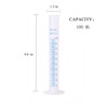 KOMUNJ KOMUNJ 1 Piece Transparent Blue Line Measuring Graduated Cylinder