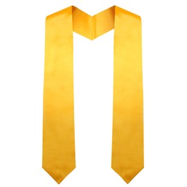 75cm Graduation Stole For Adults,Plain Graduation Honor Stole,Unisex Graduation Stole,Graduation Stole,Clergy Choral Stole,Plain Graduation Sash,Sash For School Church Ceremony,Graduation Gift,Gold