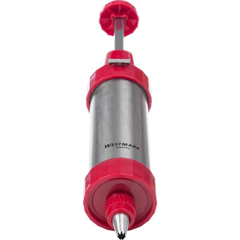 Westmark Pastry Press/Piping Syringe, with 8 Moulded Discs and 8