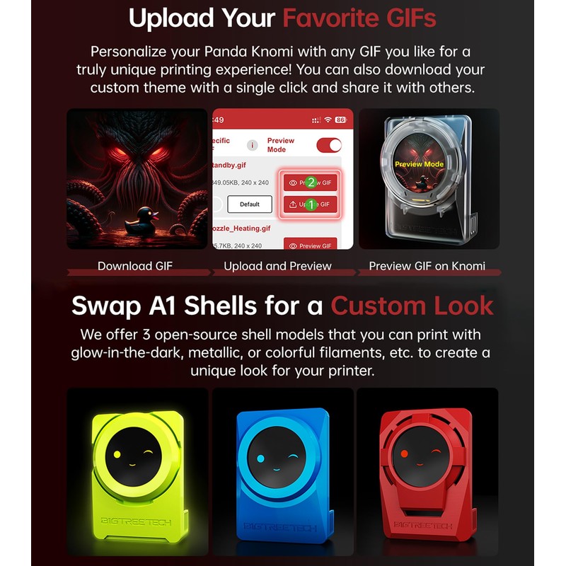 BIGTREETECH Panda KNOMI ONLY for Bambu-Lab P1/X1/A1 All Series (Without