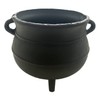 Crystalo - Black Painted Cast Iron Cauldron Size- 7 "D