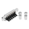 Guitar Bridge Tailpiece Reversible Wrap Around Saddle Bridge Stop Tailpiece