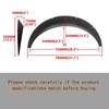 BLACKHORSE-RACING 4PCS Universal Fender Flares 2"/50mm Wide Body Kit Wheel