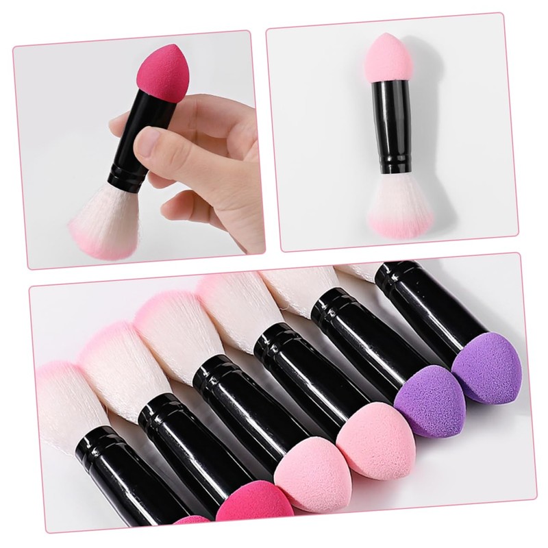 Ipetboom 3pcs Double Ended Makeup Brush Bronzing Brush Foundation Contour