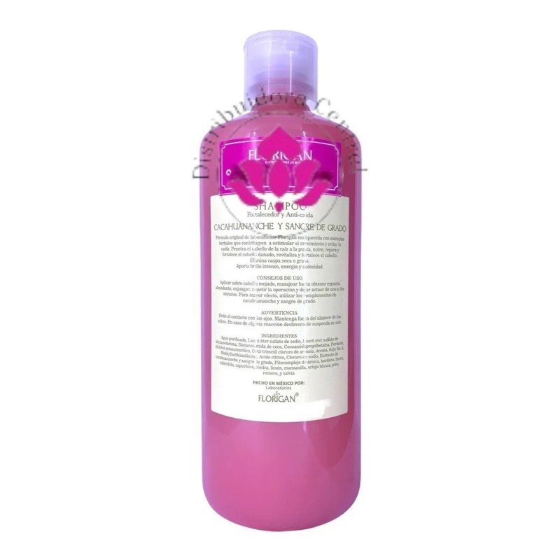 Shampoo Fortalecedor De Cacahuananche Florigan® 1lt.