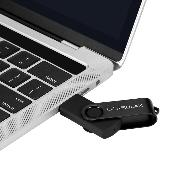 GARRULAX USB Flash Drive, 8GB USB 2.0 Rotatable Memory Stick