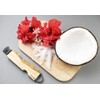 Small Size Wooden Handle Coconut Grater - Durable Sharp Stainless