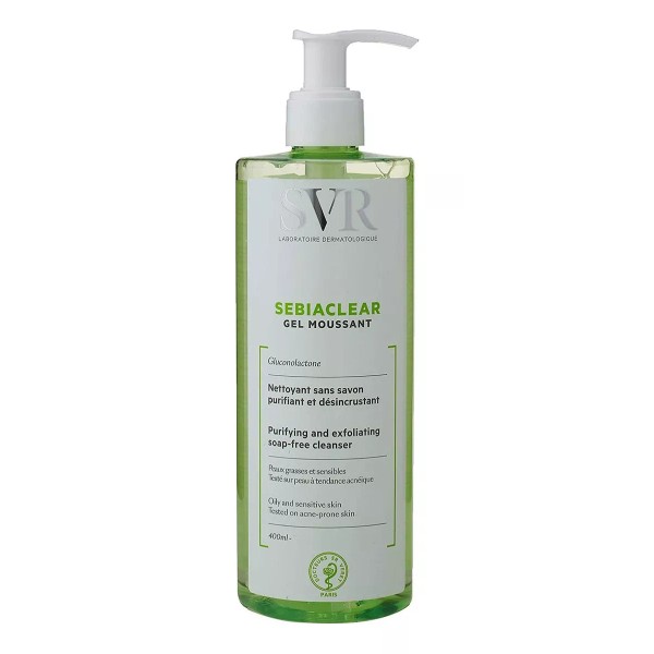 Svr Sebiaclear Gel Moussant 400ml, 13.53 Fl Oz (pack Of
