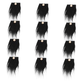 SHINEOFI 12 Sets DIY Fluffy Gnome Beard Pre Cut Faux Fur Beards with Beads for Crafting Gnomes for Christmas Weddings and DIY Projects