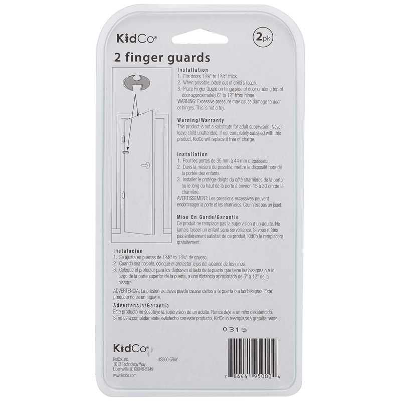 KidCo Finger Guard 2 Package, Gray