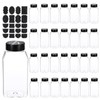 Molain 28 Pcs 16oz Plastic Spice Jars with Shaker Lids,