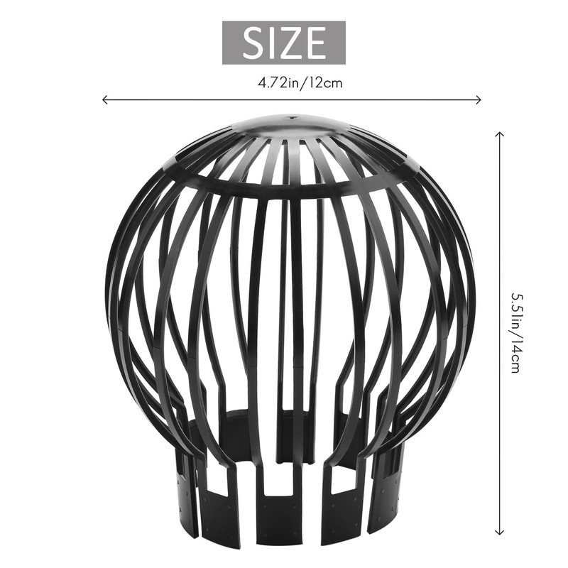 ZDSFSD 4PCS Gutter Guard Downspouts Filter Strainer Preventing Leaf Debris