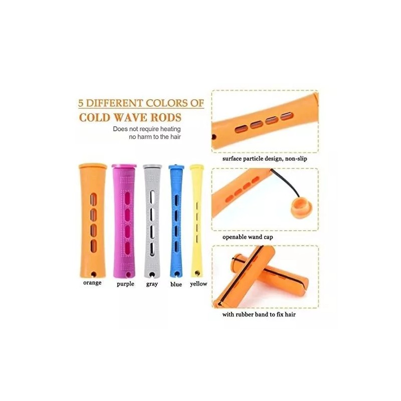 YOROSTAR Conjunto 100pcs Rodillos Permanentes Para Cabello Natural -