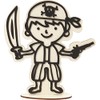 Decoration Figure, pirate, H: 17 cm, 1pc