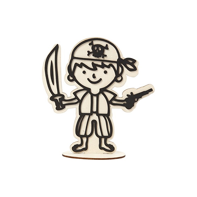 Decoration Figure, pirate, H: 17 cm, 1pc