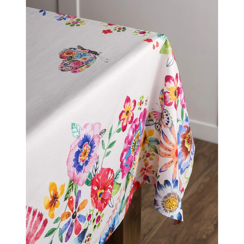 Maison d'Hermine Table Cloth Rectangle Table 100% Cotton Tablecloth for