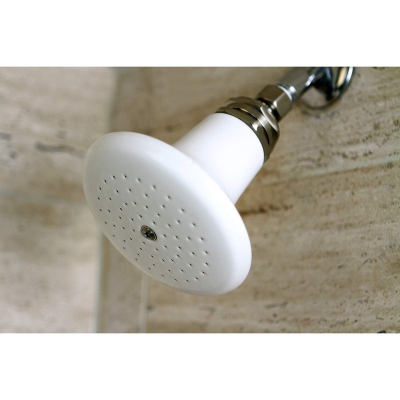 Kingston Brass P50SN Victorian 5-1/8-Inch Round Raindrop Ceramic Shower Head