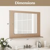 CHARMAID Bathroom Mirror with Shelf - 24" x 18" Wall