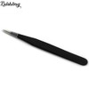 Rolabling 2pcs Elbow & Straight Black Nail Tweezers Rhinestone Picker