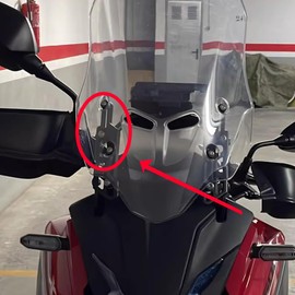 Tbest Adjustable Windshield Bracket, Cb500X 2022, Motorcycle Winter Care Windshield Windscreen Adjusters Kit Cnc Aluminum Alloy Fit For Cb500X 2017‑2020