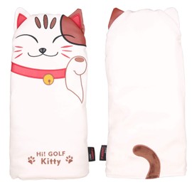 Golf Headcover Driver 440cc 460cc / Wood FW / Utility UT / Putter Cover for Mallet Magnet Type (Fits Odyssey 2 Balls) / Pin Type (Fits Scotty Cameron Odyssey) Cat Single Item (Driver's DR)