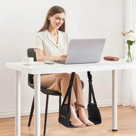 2-Pack Airplane Foot Hammock - Airplane Foot Rest for Air Travel, Anti Slip Foot Hammock for Plane Travel to Relax Your Feet