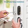 Smart Front Door Lock - Keypad Deadbolt with Fingeprint, Smart