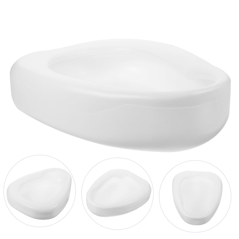 TOVINANNA Heavy Duty Bedpan for Elderly Spill Plastic Bedpan for