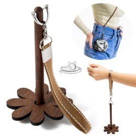 H1vojoxo Yarn Holder for Crocheting - Portable Wrist Yarn Holder Stand Knitting Crochet Accessory Yarn Ball Minder Stand with Crossbody Strap for Lover Knitting Travel Wrist Hanging Yarn Dispenser