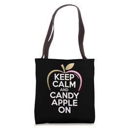Candy Apples: Keep Calm And Candy Apple On Tote Bag