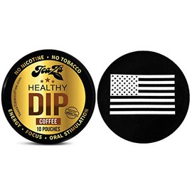 TeaZa Herbal Pouch Coffee 1 Can with DC Crafts Nation Skin Can Cover - US Flag
