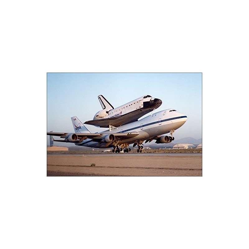 History Galore 24"x36" Gallery Poster, NASA modified Boeing 747 with