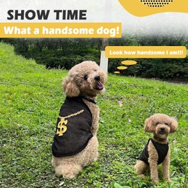 Maqilo Dog Shirt for Small Breeds - Breathable Mesh T-Shirt, Summer Puppy Clothes for Dachshund, Chihuahua & Corgi, Lightweight & Soft Pet Apparel (Dollar, XX-Large)