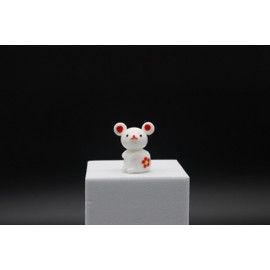 Zodiac Mouse Small (total length 1.0 inches (2.5 cm) 6 pieces cute miniature glass display