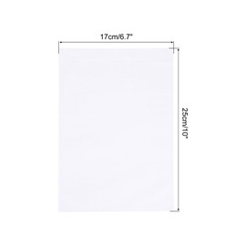 PATIKIL 6.7x10" Clear Packing List Envelope, 100 Pack Plastic Waterproof Self-Adhesive Side Loading Mailing Invoice Label Pouch Sleeves for Transportation, Clear