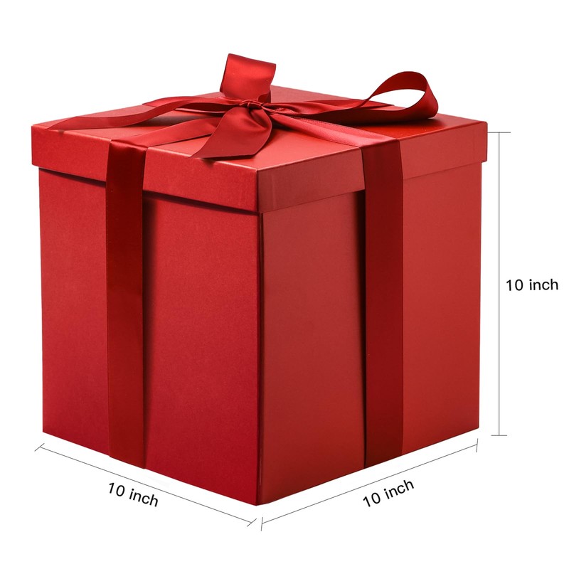 RUSPEPA Medium Birthday Gift Box with Lids, Ribbon and Tissue