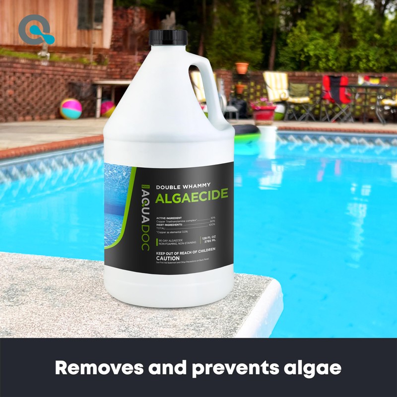 Copper Pool Algaecide for Swimming Pools - 128 oz -