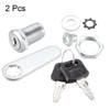 sourcing map Cam Lock 1-1/8" Cylinder Length Cabinet Locks with
