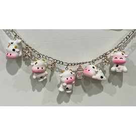 Cow Car Hanging Ornament, Cute Animal Rear View Mirror Hanger Decorations, Automotive Interior Gifts for Women