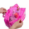 RSRSLEII Clear PVC Star Large Cosmetic Bag, Transparent Large Zippered