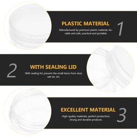 Hemobllo Watch Parts Storage Box - 10 Pcs Watch Parts Box Plastic Storage Containers Box Clear Mini Round Boxes for Watch Parts Screws Watch Repair Tool, Diameter 30mm, Height 16mm