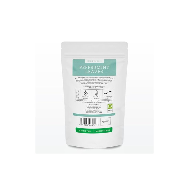 Peppermint Leaves Premium Loose Leaf Herbal Tea - Chiswick Tea