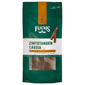 Fuchs Spices - Cinnamon Sticks Cassia in Resealable Recyclable Bag - Made from Natural Ingredients - Pack of 3